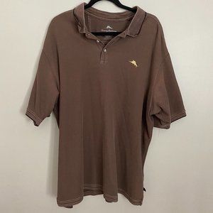 Men's Big and Tall XXL Brown Tommy Bahama Polo